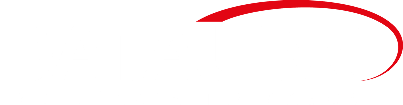 Logotipo Datalink em branco com arco vermelho e slogan "Excelência em cabos" sobre fundo preto.