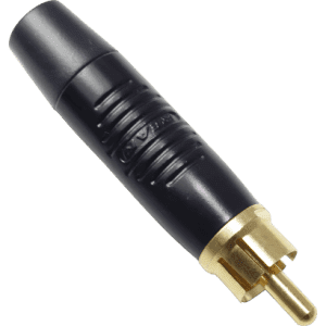 Conector REAN RCA(m) Preto (REAN RF2C-AU-0).