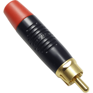 Conector REAN RCA(m) Vermelho (REAN RF2C-AU-2) (1pç).