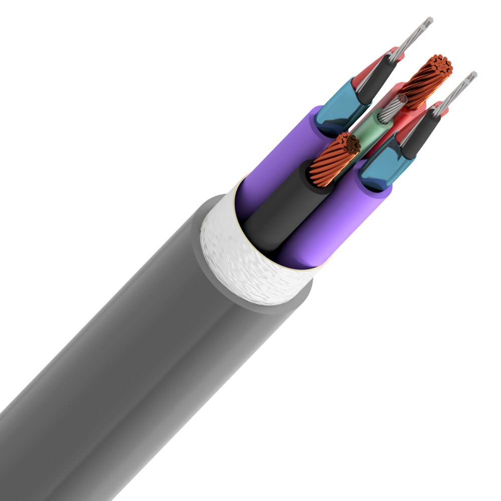 Cabos para rack móvel com múltiplos condutores e blindagem, indicados para áudio profissional e uso em estrada.