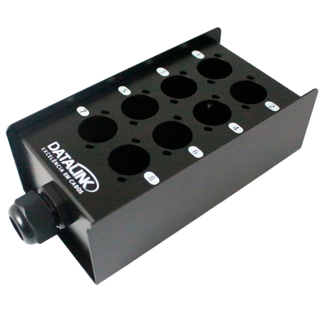 Caixa p/ MultSound Retangular 08 posições.