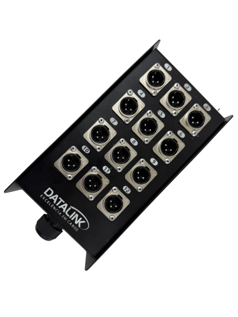 Caixa p/ MultSound Retangular 12 posições.