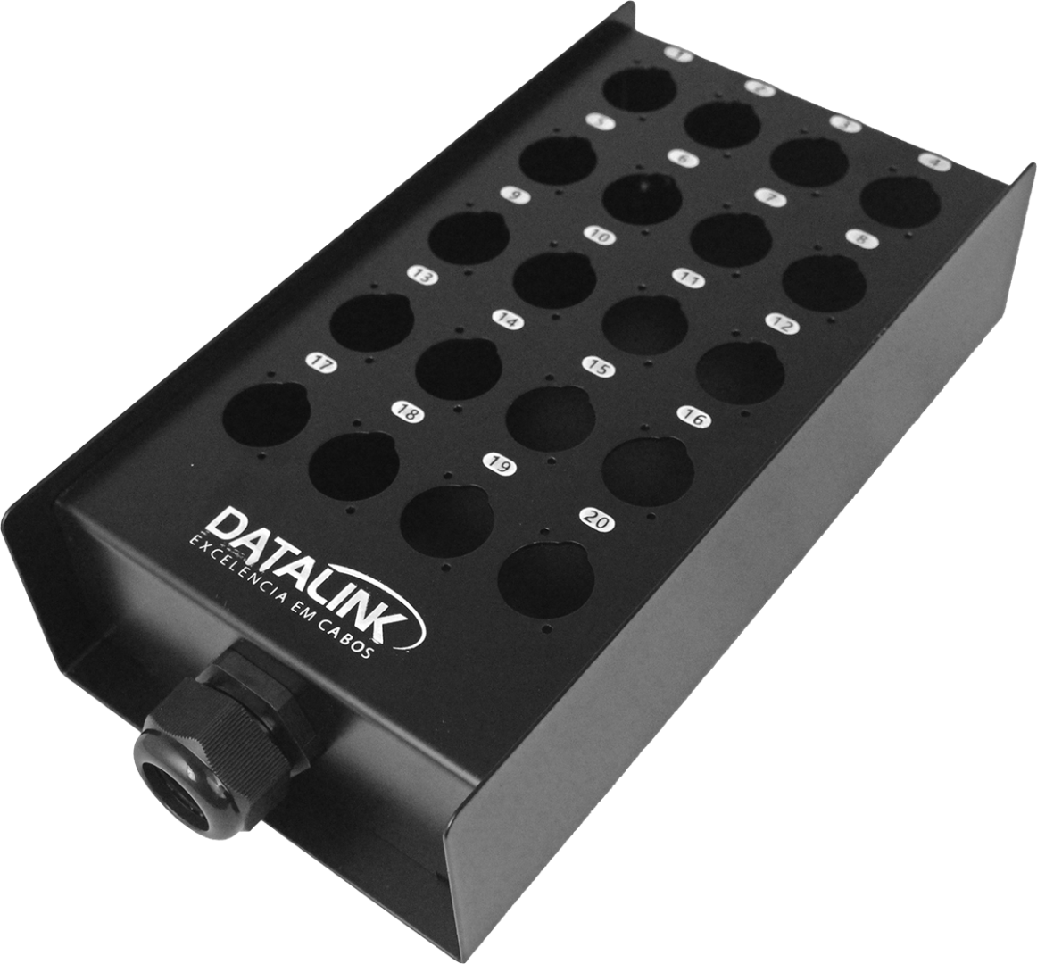 Caixa p/ MultSound Retangular 20 posições.