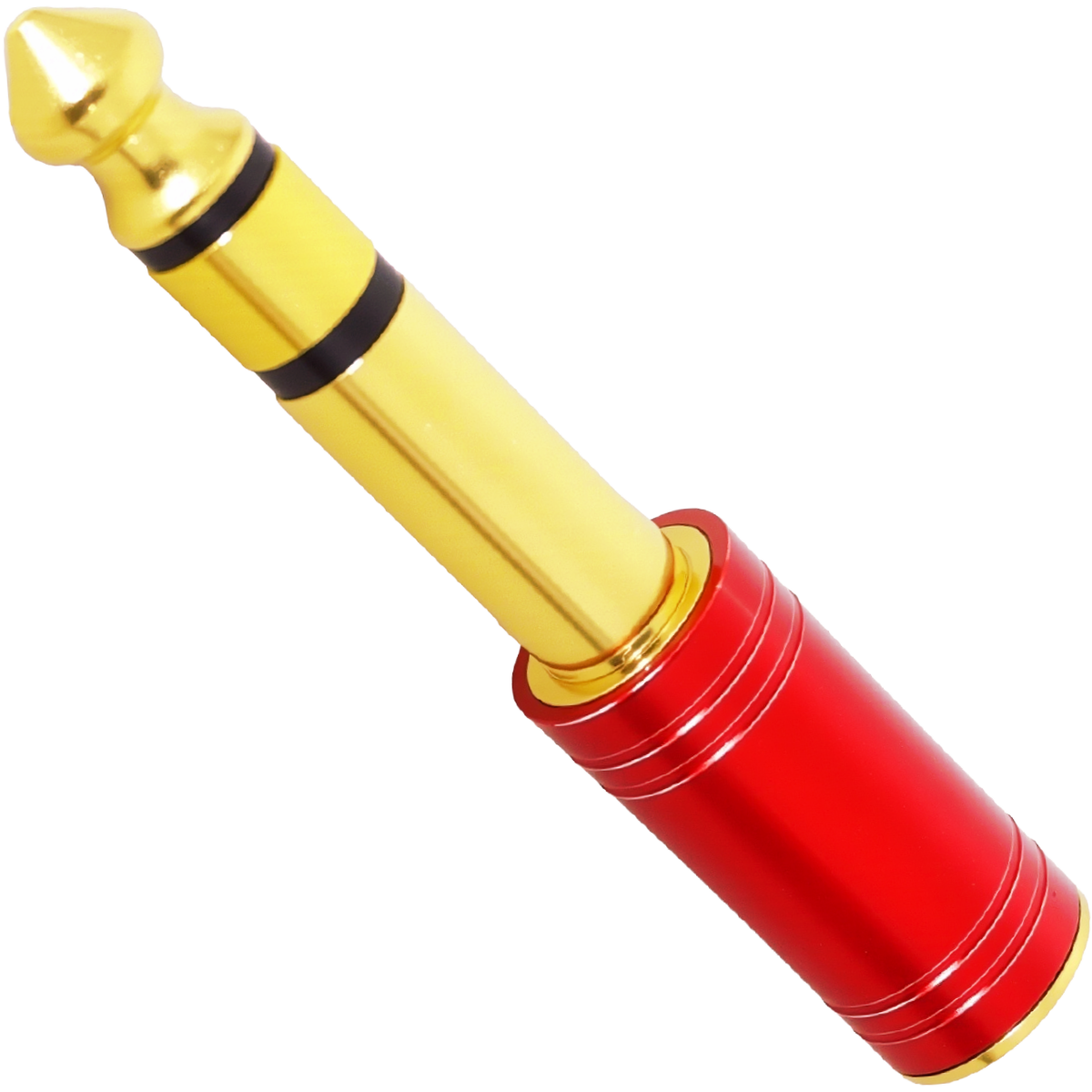 Adaptador P2 fêmea para P10 macho.