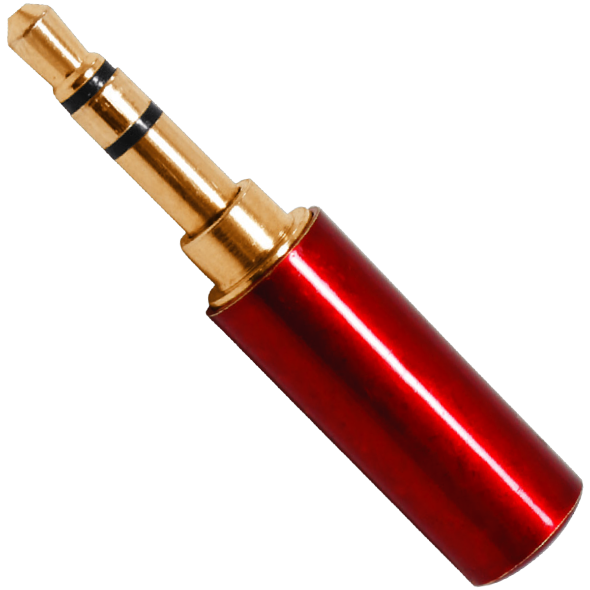 Conector P2 macho stereo para cabos de 4mm.