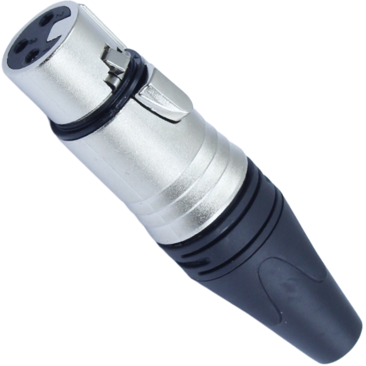 Conector XLR Fêmea 3 polos linha.