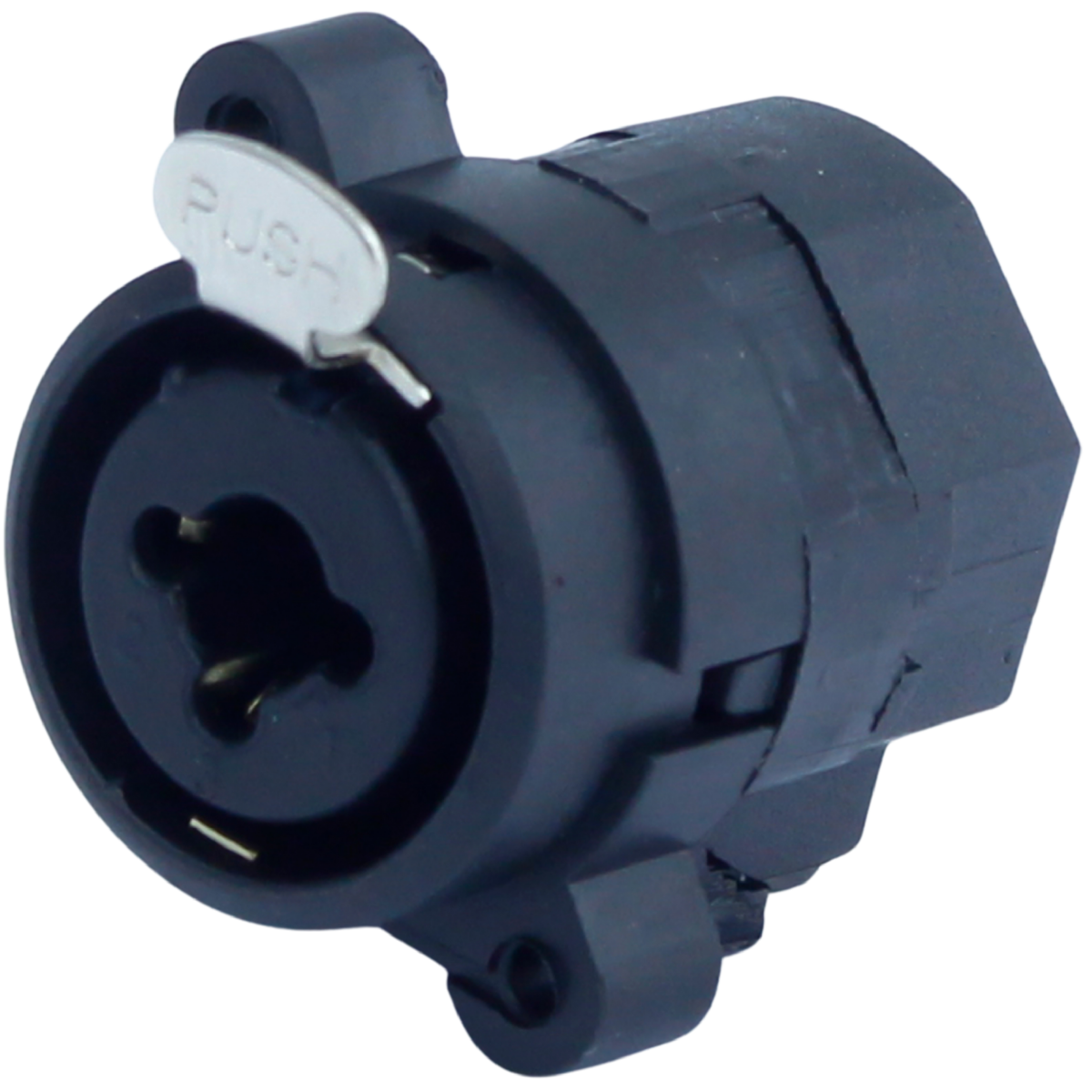 Conector Combo XLR fêmea/P10 stereo painel.