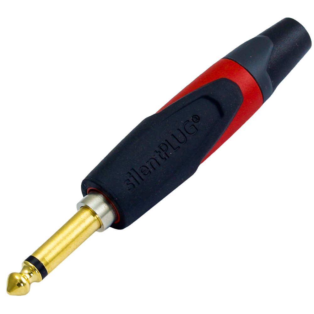 Conector NEUTRIK P10(m) Mono, Silent, Dourado (NEUTRIK NP2X-AU-Silent) (1pç).