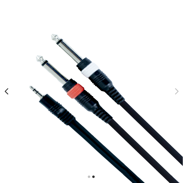 Cabo POP Line para microfone com conectores XLR e P10 metálicos e 5 metros, indicado para ensaios, estudo e uso musical.