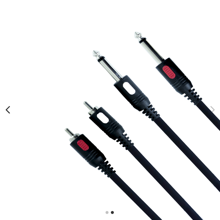 Cabo POP Line para microfone com conectores XLR e P10 metálicos e 5 metros, indicado para ensaios, estudo e uso musical.